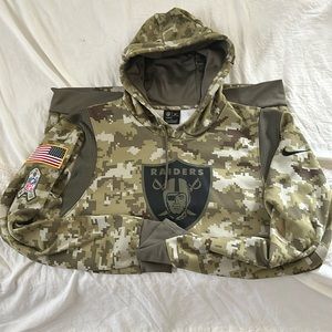 Nike Dri Fit Raiders Fleece Hoodie